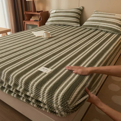 drap housse polaire corail commode