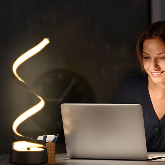 Lampe de table spirale| Tactile 3 couleurs - Splendide Maison