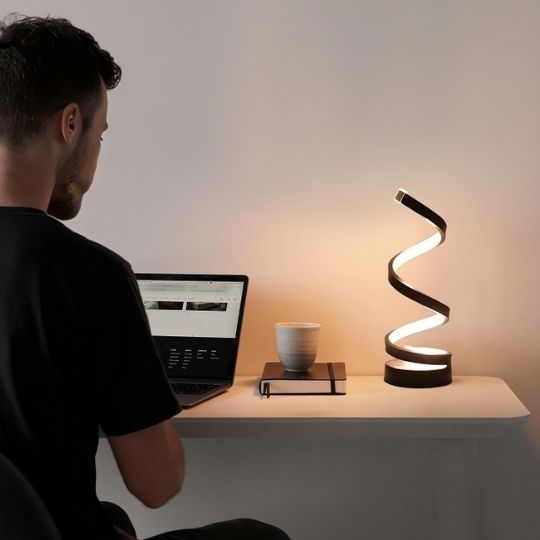 Lampe de table spirale| Tactile 3 couleurs - Splendide Maison