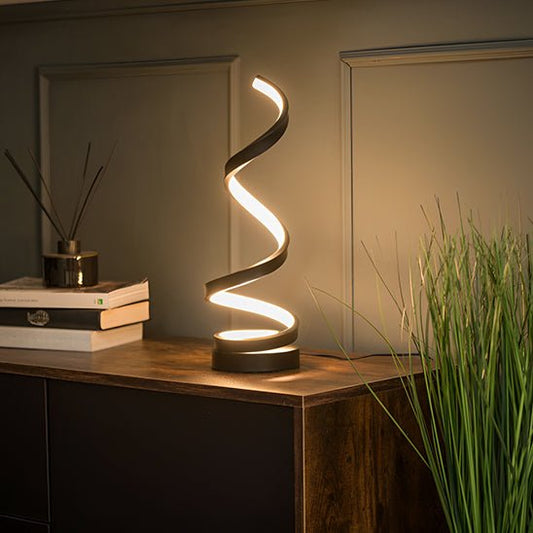 Lampe de table spirale| Tactile 3 couleurs - Splendide Maison