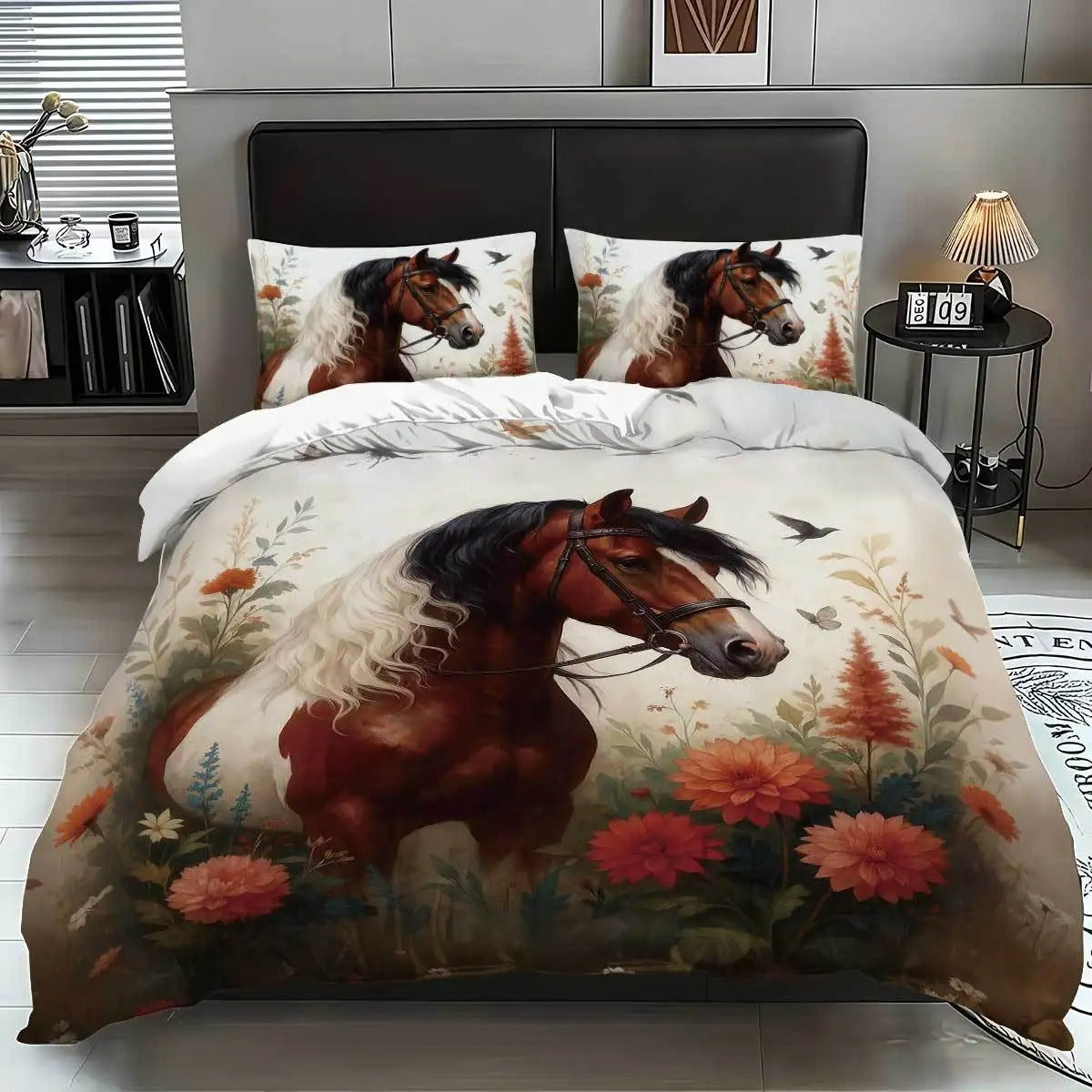 parure-de-lit-cheval-3D-jolie