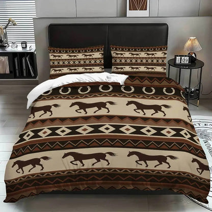 parure de lit cheval 3D confort