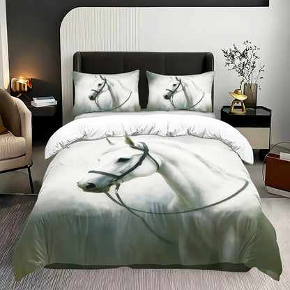 parure de lit cheval 3D cosy
