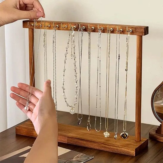 Porte bijoux | bois massif -protege bijoux
